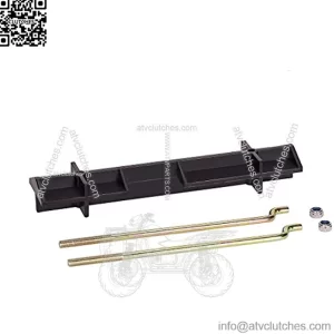 Golf Cart Battery Hold Down Retainer Plate and Rods Kit with Nuts for EZGO TXT 1994-up 36 Volt Electric, Replace OEM 70045G01, 70045-G01, 01101G01, 01101-G01