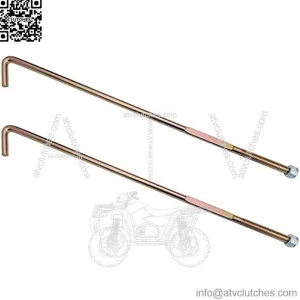 Golf Cart Zinc Plated Battery Hold Down Rod J-Bolt &Nut for EZGO RXV 2008 UP Electric Models Replace OEM# 602896(2 Packs)