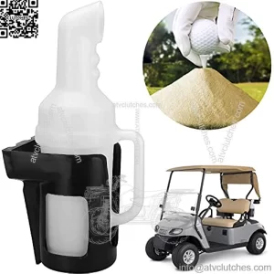 Sand Bottle for Golf Cart Universal with Rattle Proof Holder for Golf Cart Club Car EZGO Yamaha