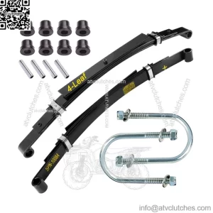 Golf Cart Rear Leaf Spring Heavy Duty (4 Leaf) for Club Car DS 1982+, Set Of 2