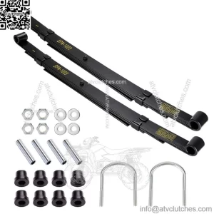 4 Leaf Golf Cart Rear Leaf Spring Heavy Duty For Club Car Precedent 2004-Up, 2PC