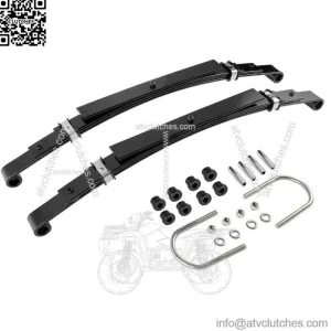 4 Leaf Heavy Duty Golf Cart Rear Leaf Springs For Club Car DS 1982+, Set of 2