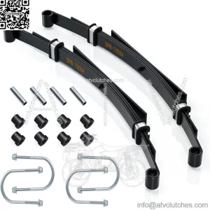 4-Leaf Heavy Duty Golf Cart Rear Leaf Spring for Club Car DS 1982-up W/ Bushing