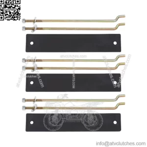 Fit for 81-13 Club Car DS Golf Cart Battery Hold Down Retainer Plate Rod Kit New