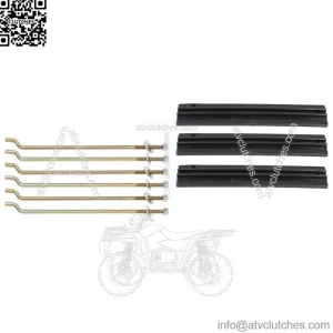 Fit for 1981-2013 Club Car DS Golf Cart Battery Hold Down Retainer Plate Rod Kit