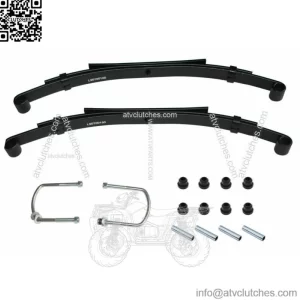 For Club Car DS Golf Cart Rear Heavy Duty Springs Kit Bushings & Sleeves Pair(2)