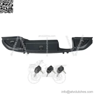 Carbon Fiber Dash with Locking Doors 2008.5 + For Club Car Precedent Golf Cart