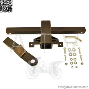 Heavy Duty Trailer Hitch Fits Club Car DS Golf Carts 1981+ Mount on Rear Chassis