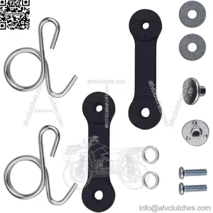 2 Pack 532160793 160793 Tractor Bagger Latch Grass Chute with Hook Bagger Latch Straps for Husqvarna/Poulan/Roper/Sears/Craftsman/Weed Eater/AYP