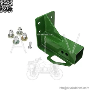 Lawn Mower Garden Tractor Trailer Hitch Receiver Rear Attachment Green Compatible with John Deere Deer Gator 4x2 6x4