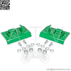 Tractor Bucket Hook Grab Hooks Fits for John Deere Compact Tractor 1025R 2032R 3320 2520 Tractor Bucket Hooks D Rings Bolt on Heavy Duty, Compatible with sub compact & compact tractor buckets