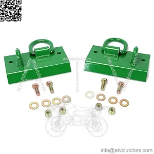 Grab Hooks Tractor Bucket Hook Compatible with John Deere 1025R 2032R 3320 2520 Tractor Bucket Hooks Bolt on D Rings Green