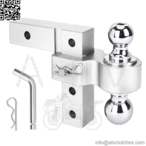 6-inch trailer hook 2"*2-5/16" with double lock#silver