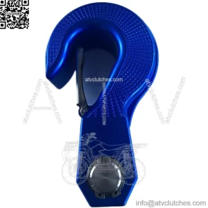 Snatch Block with Rotatable 360?? Hook, Aluminum Alloy Towing Hook for Car Truck Wrangler (Blue)