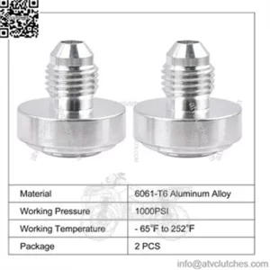 Cross-border hot-selling welded joint aluminum oil vent pot connector joint AN/4/6/8/10/12 2 packs
