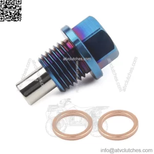 Explosive foreign trade auto parts titanium alloy strong magnetic oil pan screw Universal magnetic oil drain plug suction iron screw