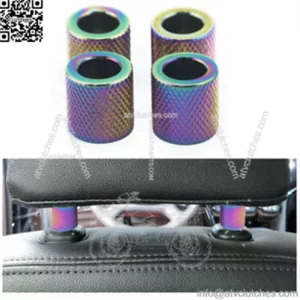 Car seat back headrest trim ring