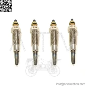 For Kubota Glow Plugs V1902 V1702 V1501 15221-65510 Bobcat Skid Steer QTY 4