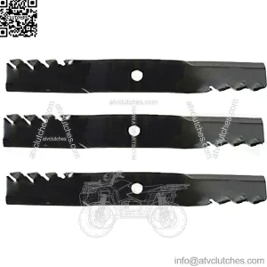 3 Toothed Mulching Blades Fits John Deere Universal Products 2320 54" Decks 54C