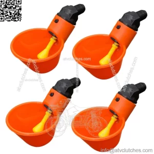 4 Automatic Water Drinker Cups Chicken Coop Poultry Chook Bird Turkey Drink