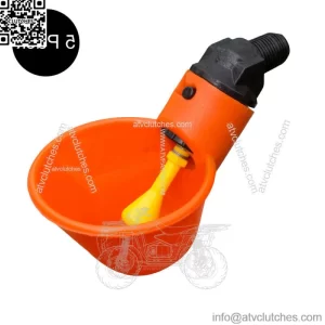 5 Automatic Waterer Drink Cups For Chicken Coop Poultry Chook Bird Turkey Drink
