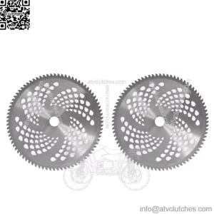 10" x 80T Carbide Tip Brush Blades For Cutter Trimmer Weed Eater Peplace 2 Pack