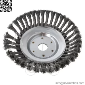 8 Inch Grass Strimmer Head Trimmer Brush Solid Steel Wire Wheel Garden Weed