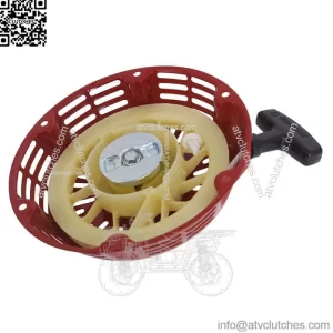 Recoil Pull Starter For Honda GX240 GX270 Mounting Bolts Assembly Cover Red