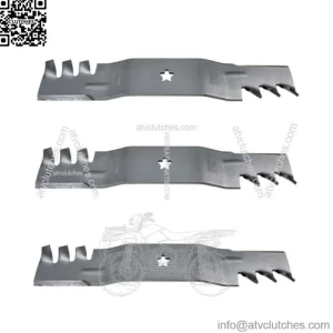3 54" Mower Mulch Blades 187254 187255 187256 Fits Husqvarna Craftsman Poulan