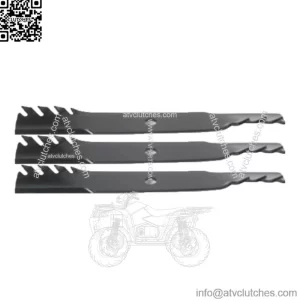 3 (Three) Mulcher Blades for 60" Deck Fits John Deere 420 425 430 445