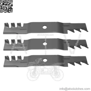 M127500 Set/3 Mulching Blades Fits John Deere 48" X300 X304 X320 X324 X360