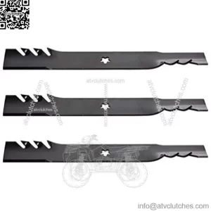 3 Blades Fits Husqvarna MZT52 Zero Turn Riding Mower 510417801 595085