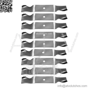 9 Notched Mower Blades for AYP Roper Fits Husqvarna 187254 187256 532187256 54"