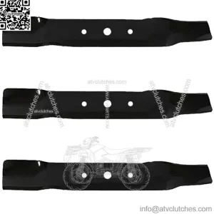 Fits Stens 330-619 3PK Hi Lift Blades for 48 Deck Fits John Deere L120 L130 Lawn
