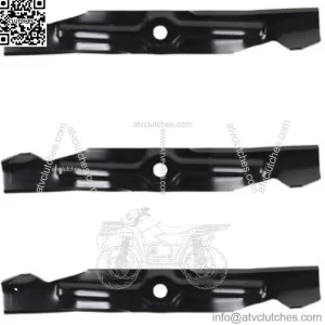 (3) 742-04068 759-04047 942-04068 Blades Fits Cub Cadet LT1024 50" Cut