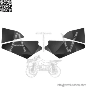 Lower Door Half Panel Inserts 2 Doors For 2020-2023 CFMOTO ZFORCE 950