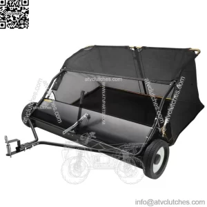Lawn Sweeper Tow Behind Leaf Yard Collector 48.5" 26 Cu. Ft. Adjustable