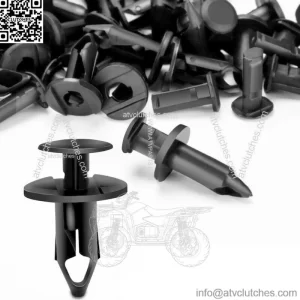 100x 8mm Fender Clips Body Rivets Push Pin for ATV HONDA TRX300EX 450R Rancher (For: John Deere Gator CS)