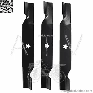 3 Set Riding Mower Blades 54" Deck Poulan Pro Craftsman Z254 Zero Turn
