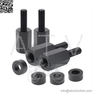 Pack of 4 Seat Risers Raise 1.5" Fits For Can-Am Maverick X3 All Years UTV Black (For: Can-Am Maverick X3)
