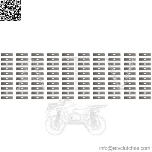 Mower Blades 100 8"x2" Unpainted Edger Blades for Echo  720237001, RYOBI  613223, Husqvarna :578 39 28-02, 601 00 24-54