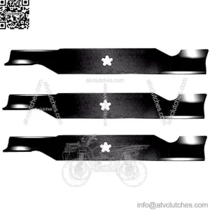(New) 3Pk Hi-Lift Blades fit Compatible with Husqvarna 594892901 MZ RZ YTH 5424 LGT 2654 54" Deck fits LGT2554, RZ54i, GTH24V54, Z254 + Free E-Book for Your Lawn Mower