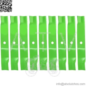 Lawn Mower Blade for John Deere 60 inch Deck 1025R 1026R 1550 TCU15881 M128485 M131958 (High-Lift) 9 Pack