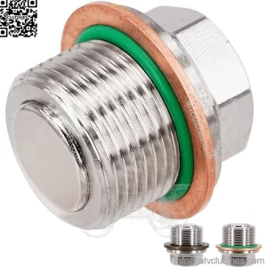 1 Pc M22x1.5 Stainless Steel Magnetic Engine Oil Drain Plug Fit for John Deere Gator, KTM Duke Adventure Supermoto, Ducati, Rolls-Royce, Replace DP027, M806544, 6004178