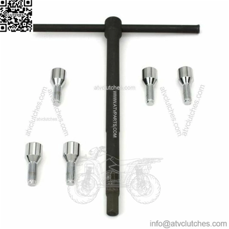 Chrome Wheel Hub Lug Bolt Set Wrench Tool Harley 36-76 Star Hub Panhead Servi Fl (For: Harley-Davidson)