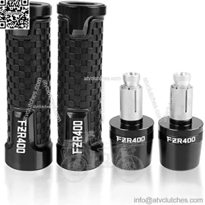 7/8 Motorcycle Grips Handlebars Hand Grips 7/8" 22mm Motorcycle Anti-Skid Handles Grips Grips Handlebar Cap For YAMAHA FZR400 1988 1989 1990 2001 2009 2015 2019 FZR 400 Motorcycle Handlebar Grips
