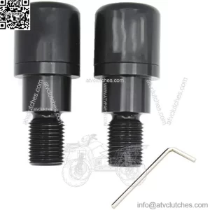 Bar Ends, Bar End Caps, with Hex Key Compatible with Yamaha MT-07 MT-09 MT-10 XSR700 CNC Aluminum ??Black??