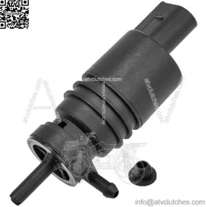 Windshield Washer Pump with Grommet, Front Windshield Washer Fluid Pump Replace OEM 67128362154 67128377612, Car Accessories Compatible with E36, E46, E53, E86, X3, X5, X6, Z3