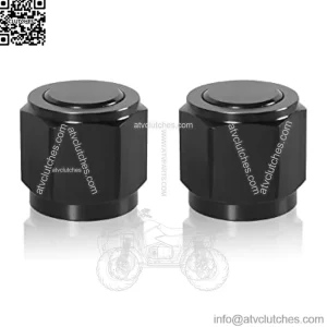 4AN Female Flare Cap Block Off Fitting Plug, 2 PCS Aluminum Swivel Hose Fitting Hex Head Plug Nut Port Adapter, Car Accessories Modification Parts Female Flare Cap for Fuel Oil Line (AN4)