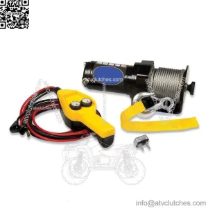 ATV/UTV Utility Winch 2,000 LB Capacity With 49' Steel Cable